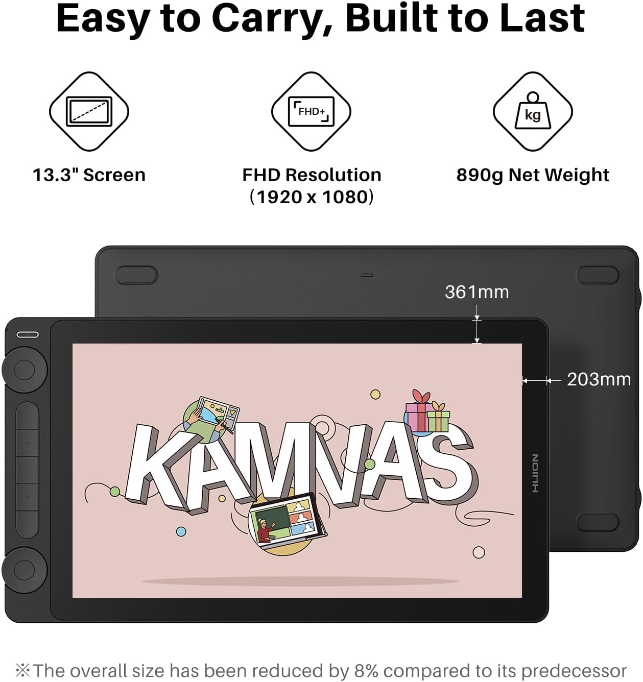 Huion Kamvas 13 Gen 3 with Stand